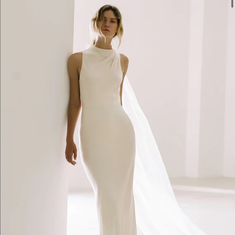 Shona Joy La Lune High Neck Maxi Dress